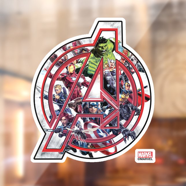 Avengers Classics | Avengers Inside Logo Window Cling (Sheet 2)