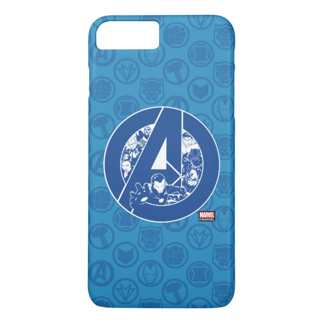 Avengers Classics | Avengers Outlines In logo Case-Mate iPhone Case (Back)