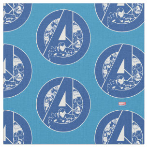 Avengers Classics Avengers Outlines In logo Fabric