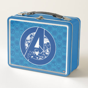Avengers Classics Avengers Outlines In logo Metal Lunch Box