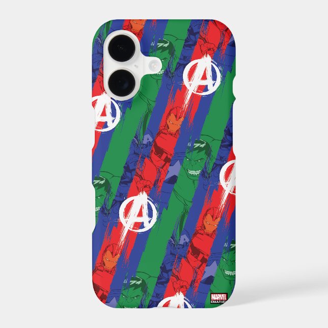 Avengers Classics | Avengers Paint Stripes Pattern (Back)