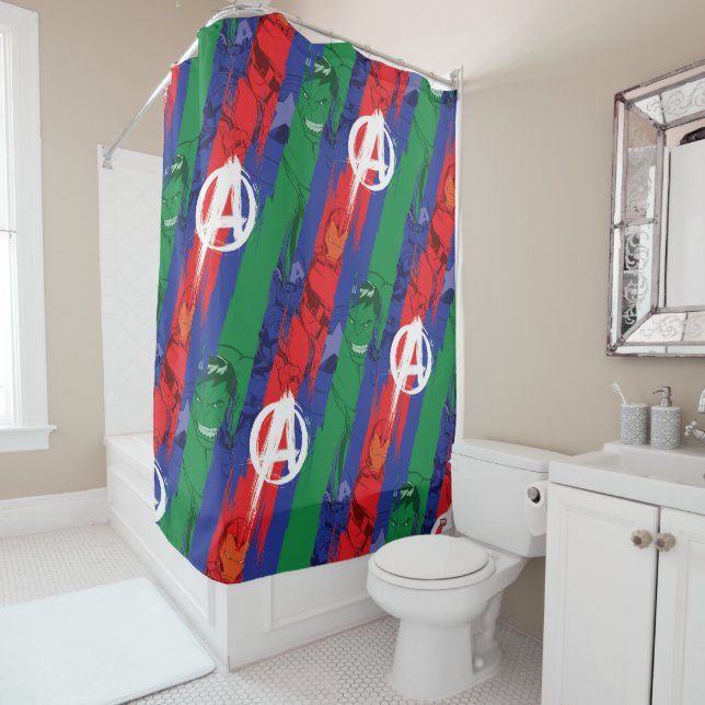 Avengers Classics | Avengers Paint Stripes Pattern (In Situ)