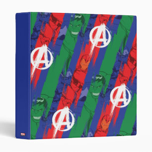 Avengers Classics   Avengers Paint Stripes Pattern Binder