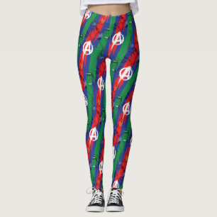 Avengers Classics   Avengers Paint Stripes Pattern Leggings