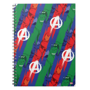 Avengers Classics Avengers Paint Stripes Pattern Notebook