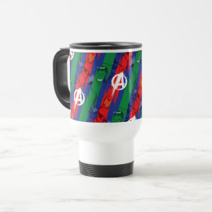 Avengers Classics Avengers Paint Stripes Pattern Travel Mug