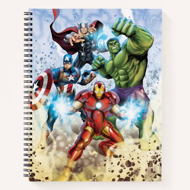 Avengers Classics | Avengers Prepared To Attack Notebook (Front)