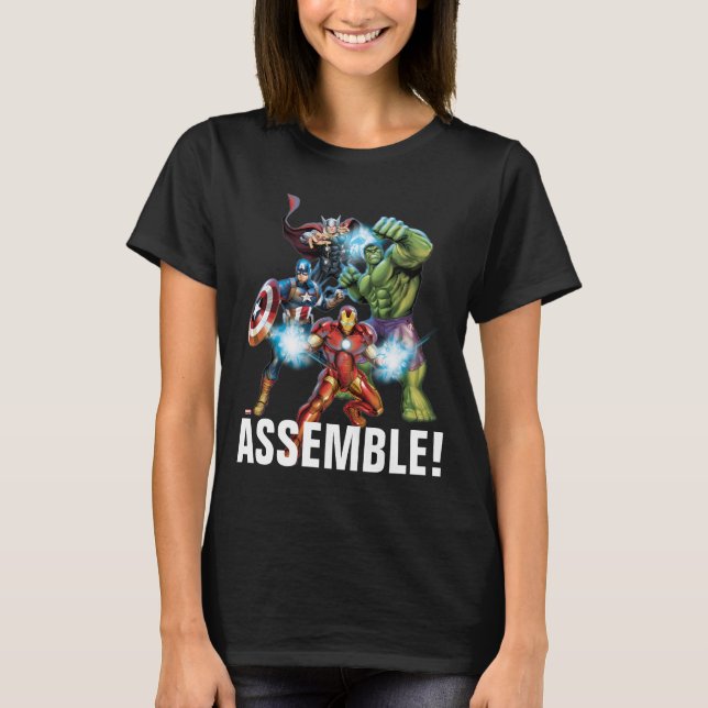 Avengers Classics | Avengers Prepared To Attack T-Shirt (Front)