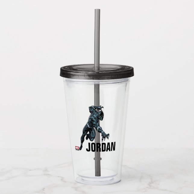 Avengers Classics | Black Panther Claw Attack Acrylic Tumbler (Front)