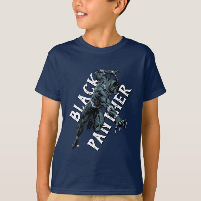 Avengers Classics | Black Panther Claw Attack T-Shirt (Front)