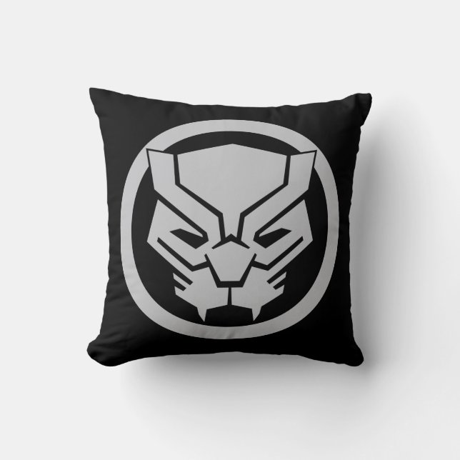 Avengers Classics | Black Panther Icon Throw Pillow (Front)