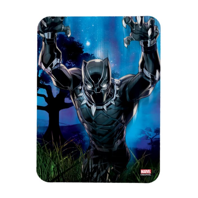 Avengers Classics | Black Panther In Tall Grass Magnet (Vertical)