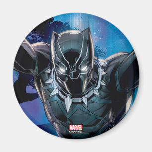 Avengers Classics   Black Panther In Tall Grass Magnet