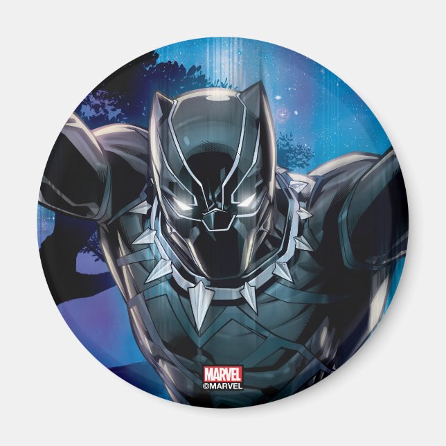 Avengers Classics | Black Panther In Tall Grass Magnet (Front)