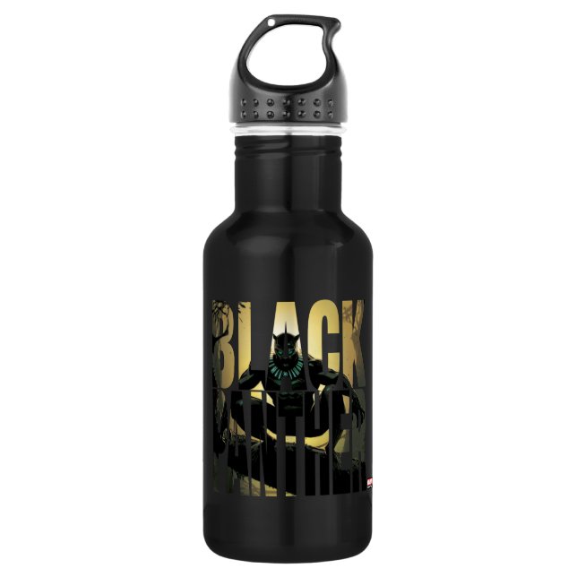 Avengers Classics | Black Panther In Tree 532 Ml Water Bottle (Front)