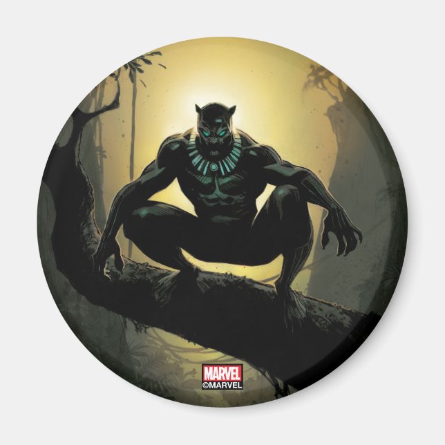 Avengers Classics | Black Panther In Tree Magnet (Front)