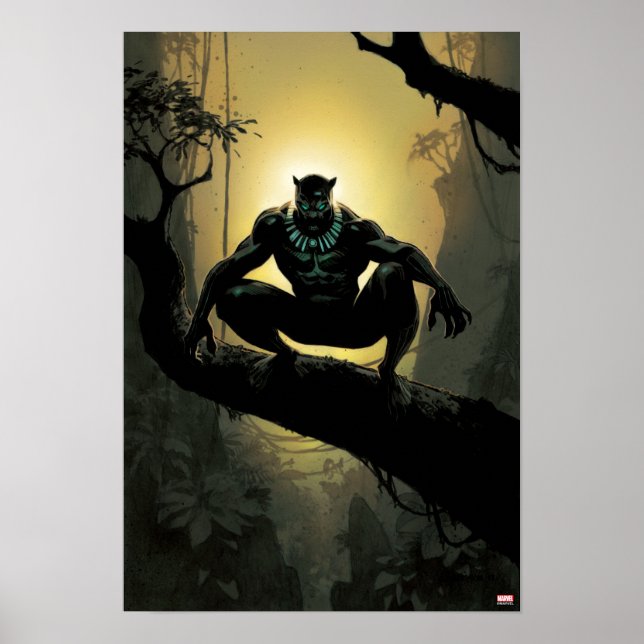 Avengers Classics | Black Panther In Tree Poster (Front)