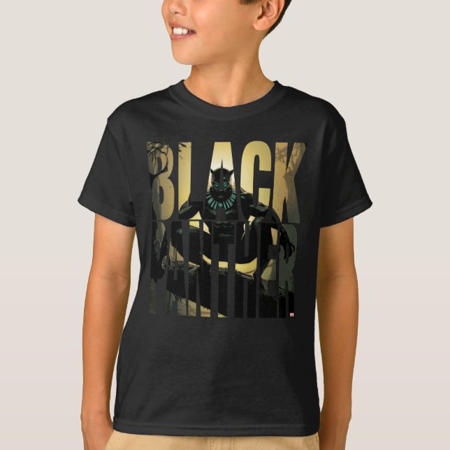 Avengers Classics | Black Panther In Tree T-Shirt (Front)