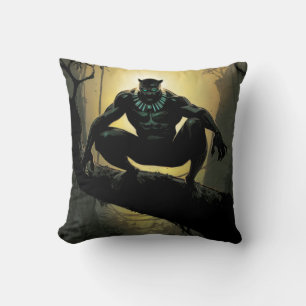 Avengers Classics   Black Panther In Tree Throw Pillow
