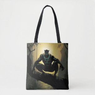 Avengers Classics Black Panther In Tree Tote Bag