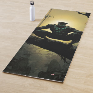 Avengers Classics Black Panther In Tree Yoga Mat