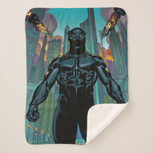 Avengers Classics   Black Panther In Wakanda Sherpa Blanket