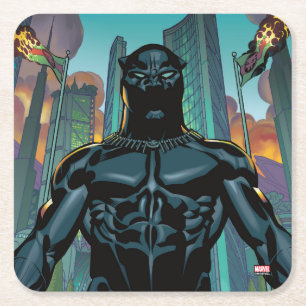 Avengers Classics   Black Panther In Wakanda Square Paper Coaster