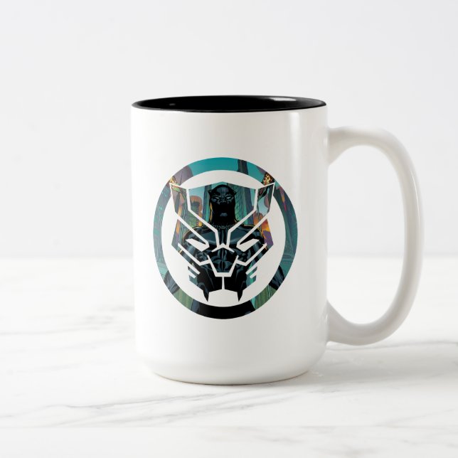 Avengers Classics | Black Panther In Wakanda Two-Tone Coffee Mug (Right)
