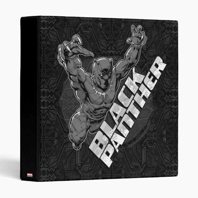 Avengers Classics | Black Panther Leap Badge Binder (Front/Spine)