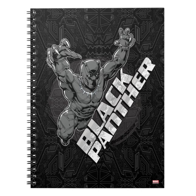 Avengers Classics | Black Panther Leap Badge Notebook (Front)