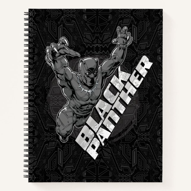 Avengers Classics | Black Panther Leap Badge Notebook (Front)