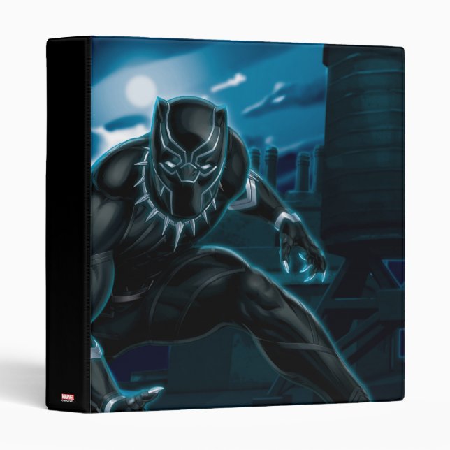 Avengers Classics | Black Panther On Rooftop Binder (Front/Spine)