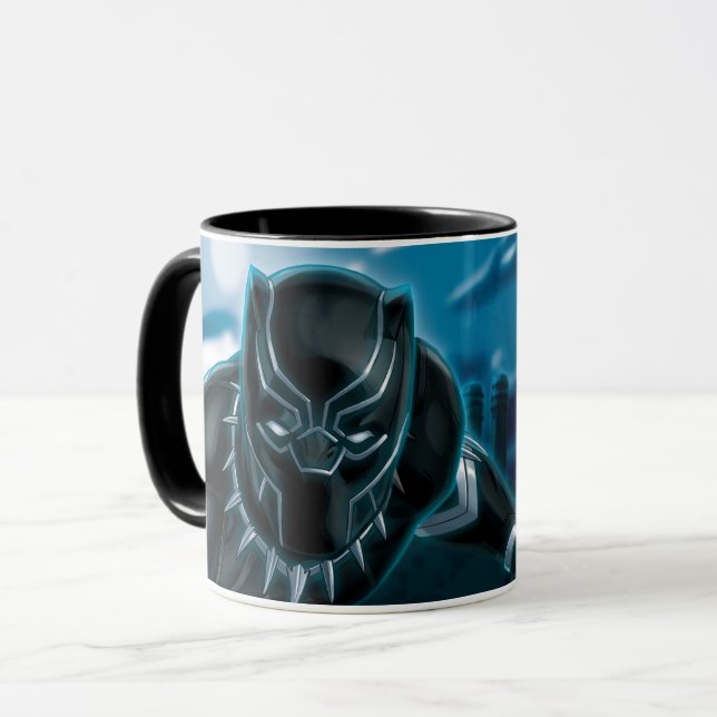Avengers Classics | Black Panther On Rooftop Mug (Front Left)