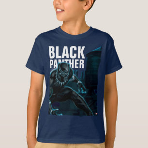 Avengers Classics   Black Panther On Rooftop T-Shirt