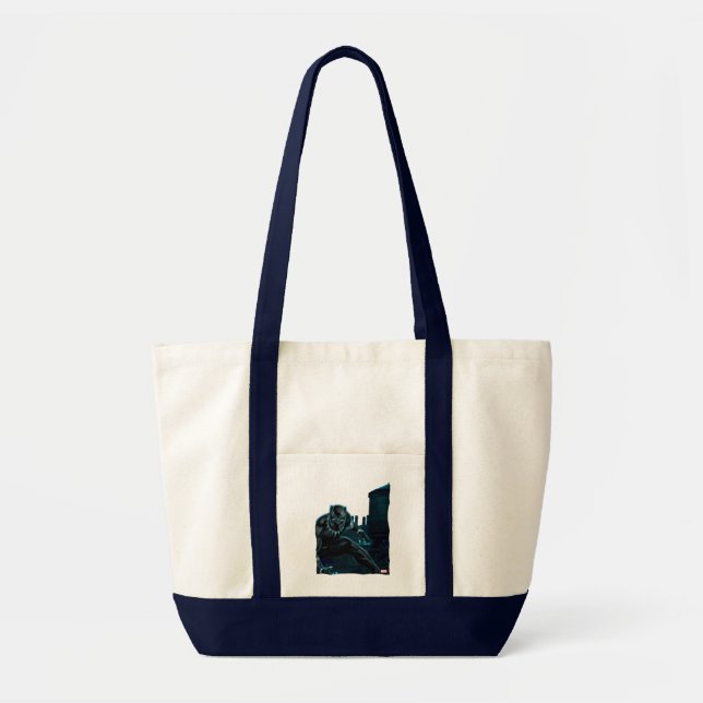Avengers Classics | Black Panther On Rooftop Tote Bag (Front)