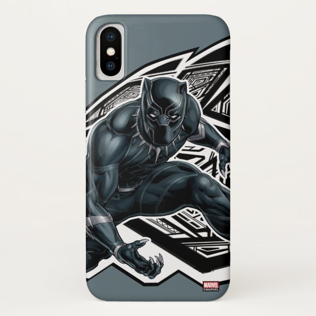 Avengers Classics | Black Panther Paw Badge Case-Mate iPhone Case (Back)