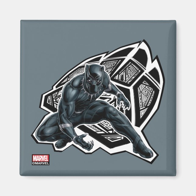 Avengers Classics | Black Panther Paw Badge Magnet (Front)
