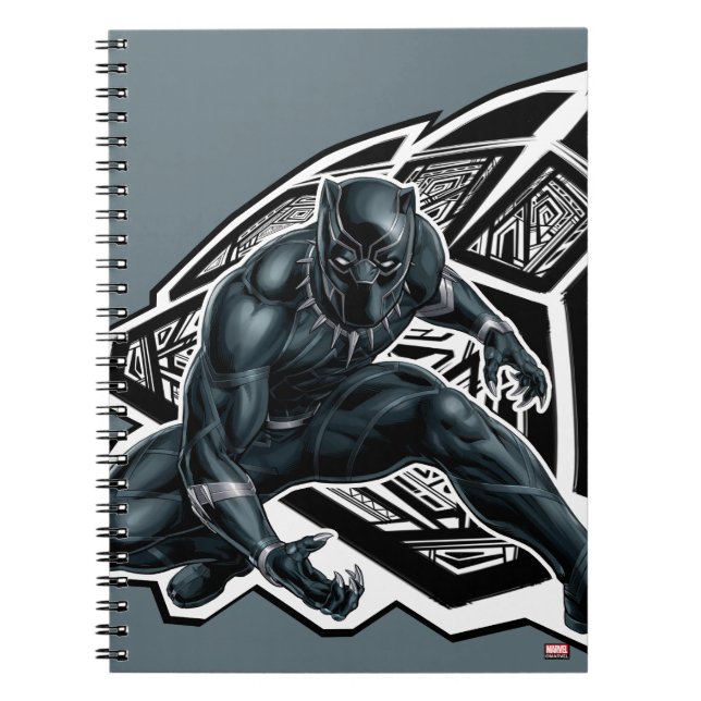 Avengers Classics | Black Panther Paw Badge Notebook (Front)