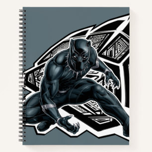 Avengers Classics   Black Panther Paw Badge Notebook