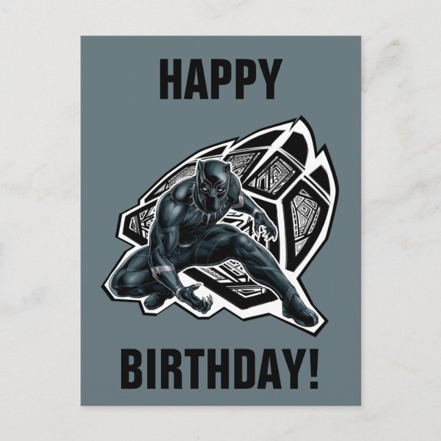 Avengers Classics | Black Panther Paw Badge Postcard (Front)