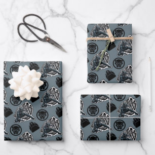Avengers Classics   Black Panther Paw Badge Wrapping Paper Sheet