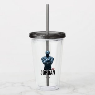 Avengers Classics   Black Panther Salute Acrylic Tumbler