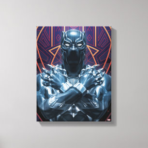 Avengers Classics   Black Panther Salute Canvas Print
