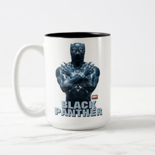 Avengers Classics   Black Panther Salute Two-Tone Coffee Mug