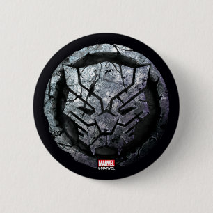 Avengers Classics Black Panther Stone Emblem 2 Inch Round Button