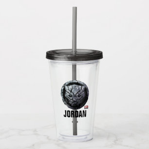 Avengers Classics   Black Panther Stone Emblem Acrylic Tumbler
