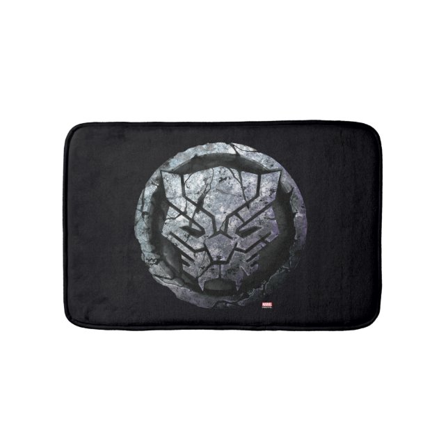 Avengers Classics | Black Panther Stone Emblem Bath Mat (Front)