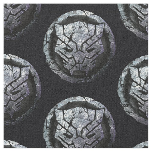 Avengers Classics | Black Panther Stone Emblem Fabric (Close Up)