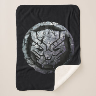 Avengers Classics   Black Panther Stone Emblem Sherpa Blanket