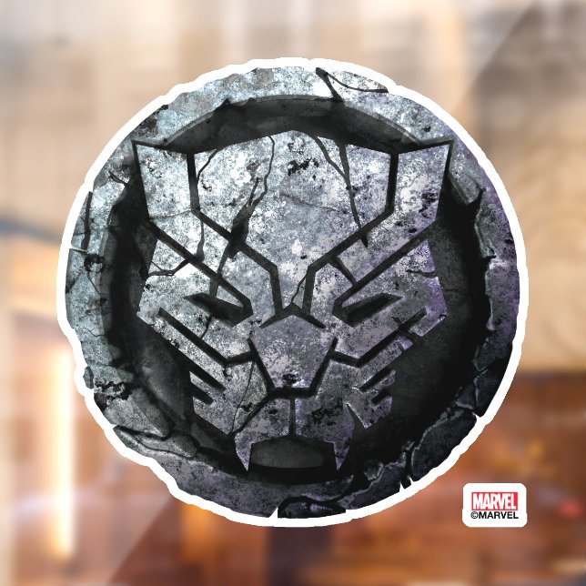 Avengers Classics | Black Panther Stone Emblem Window Cling (Sheet 2)